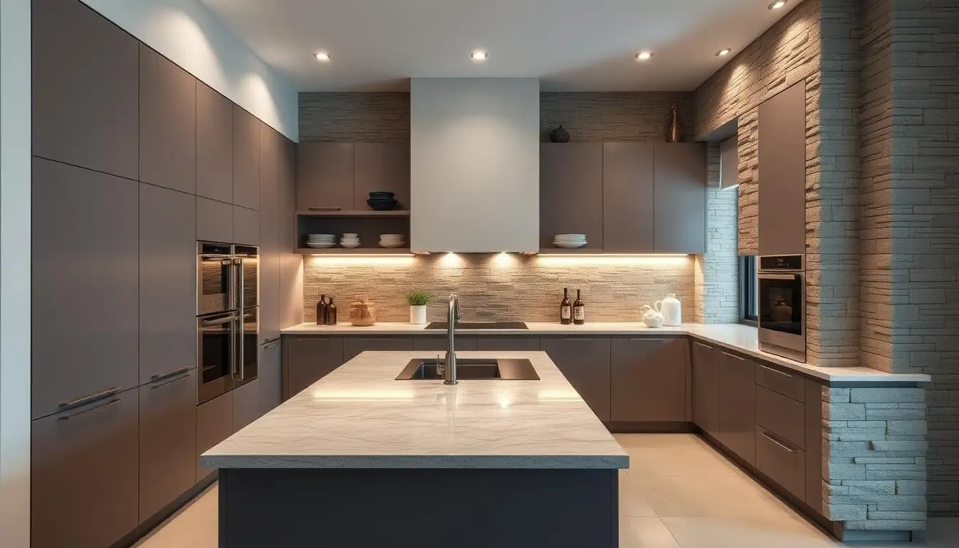 Cucina in muratura moderna: design e funzionalità 1 Cucina in muratura moderna: design e funzionalità